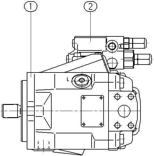 A A10V O 28 DFR1/52L-VSC12N00 -S2437 — Drawing