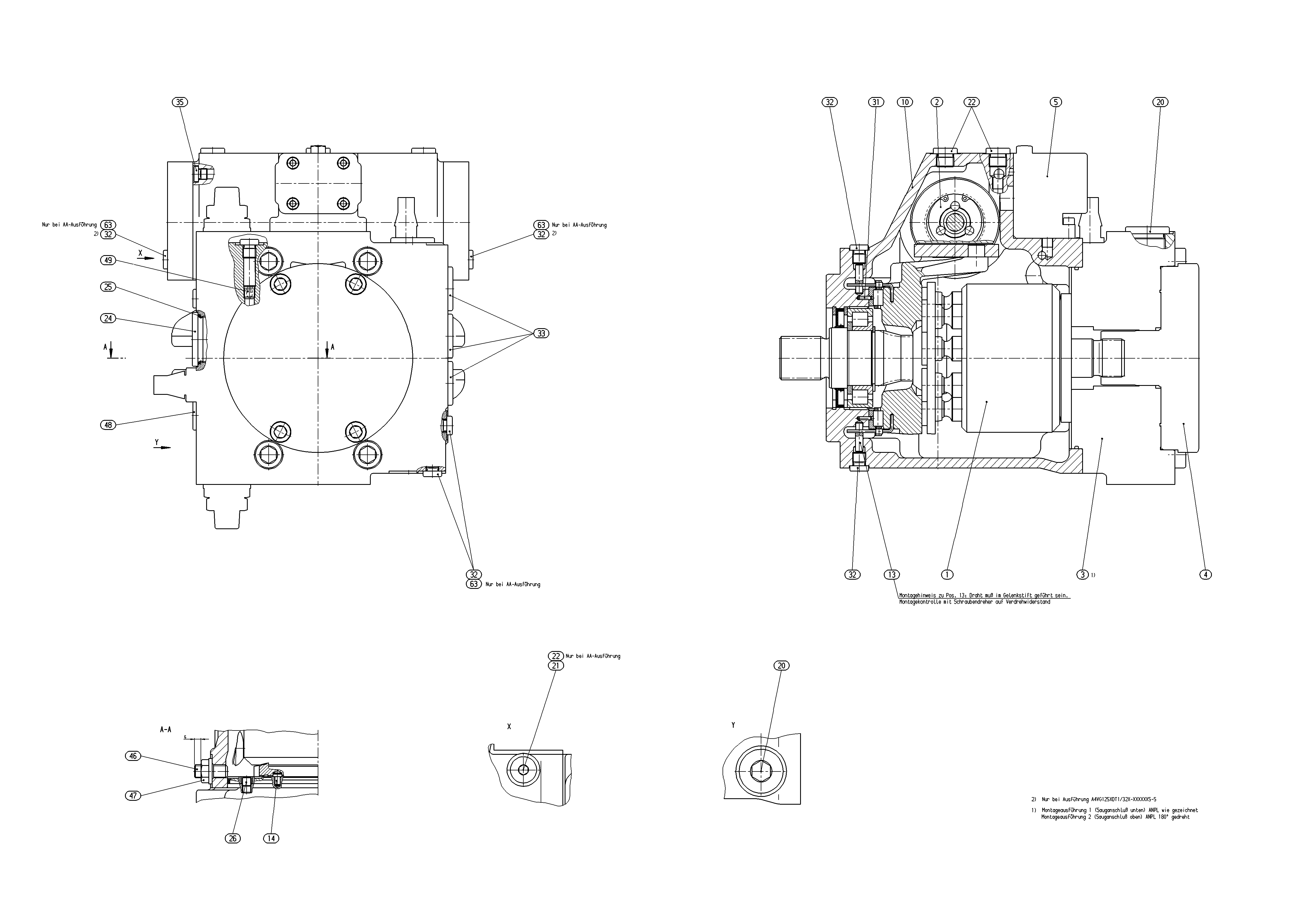 A4VG125EP1DM1/32R-NZF02F011S-S — Drawing
