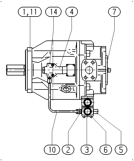 AA10VSO140DFLR/31R-VPB12KC1 — Drawing