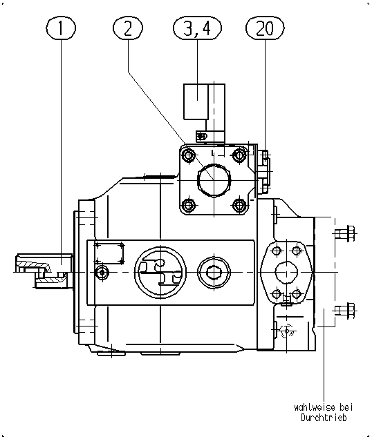 A A4VSO 250 HM2 /30R-PPB13K31 -SO 19 — Drawing
