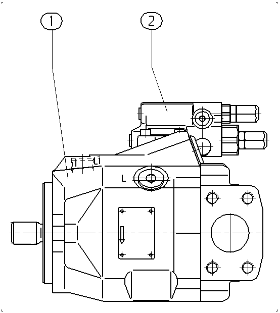 A A10V O 45 DR /52R-VUC12N00 -S1124 — Drawing