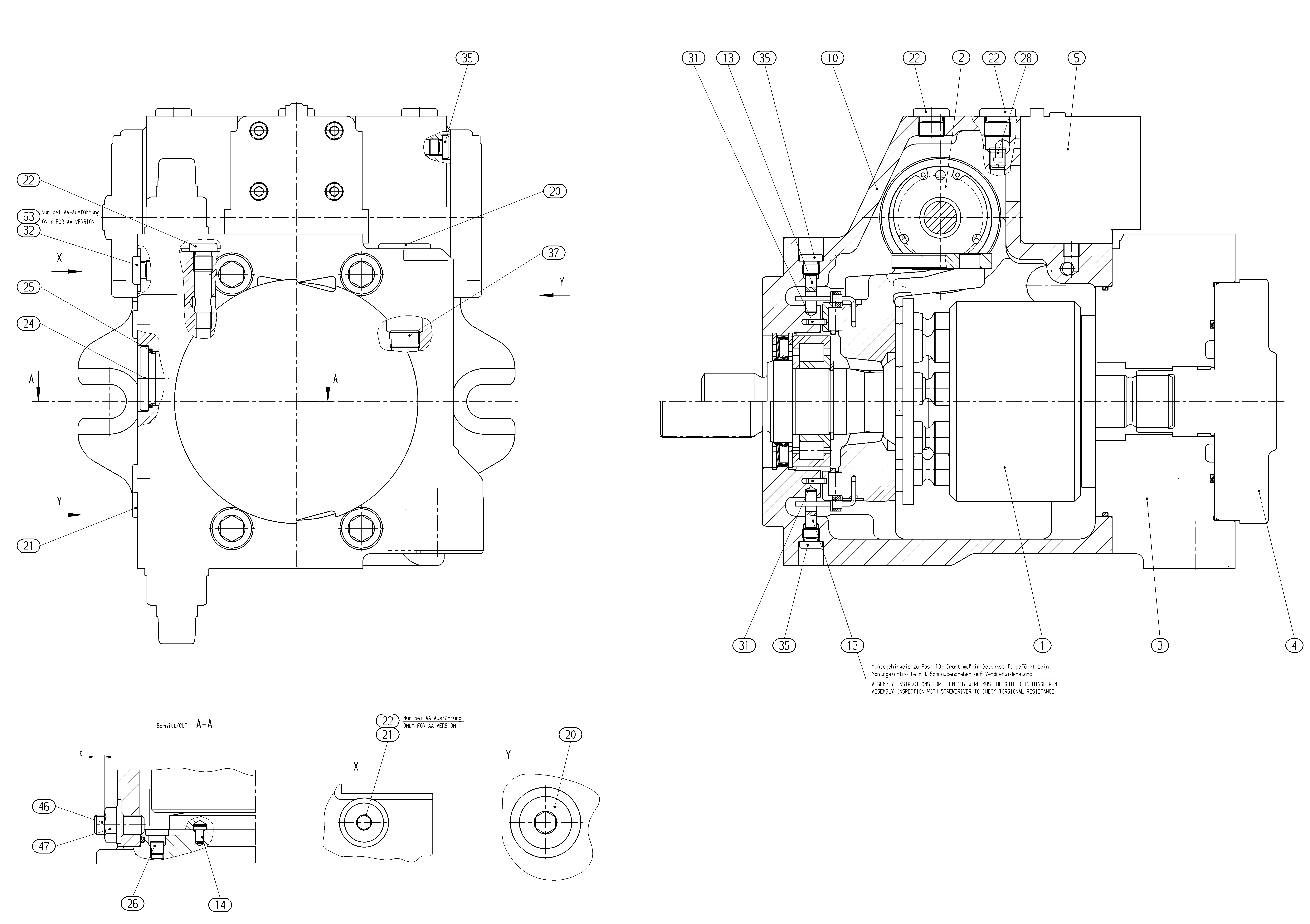 AA4VG90EPXX1/32R-NZFXXFXX1DP-S — Drawing