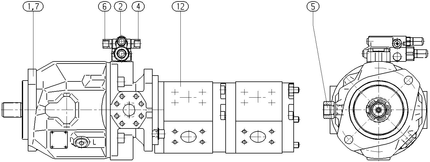AL A10V O 71 DFR /31L-VSC12H00 -SO351 — Drawing