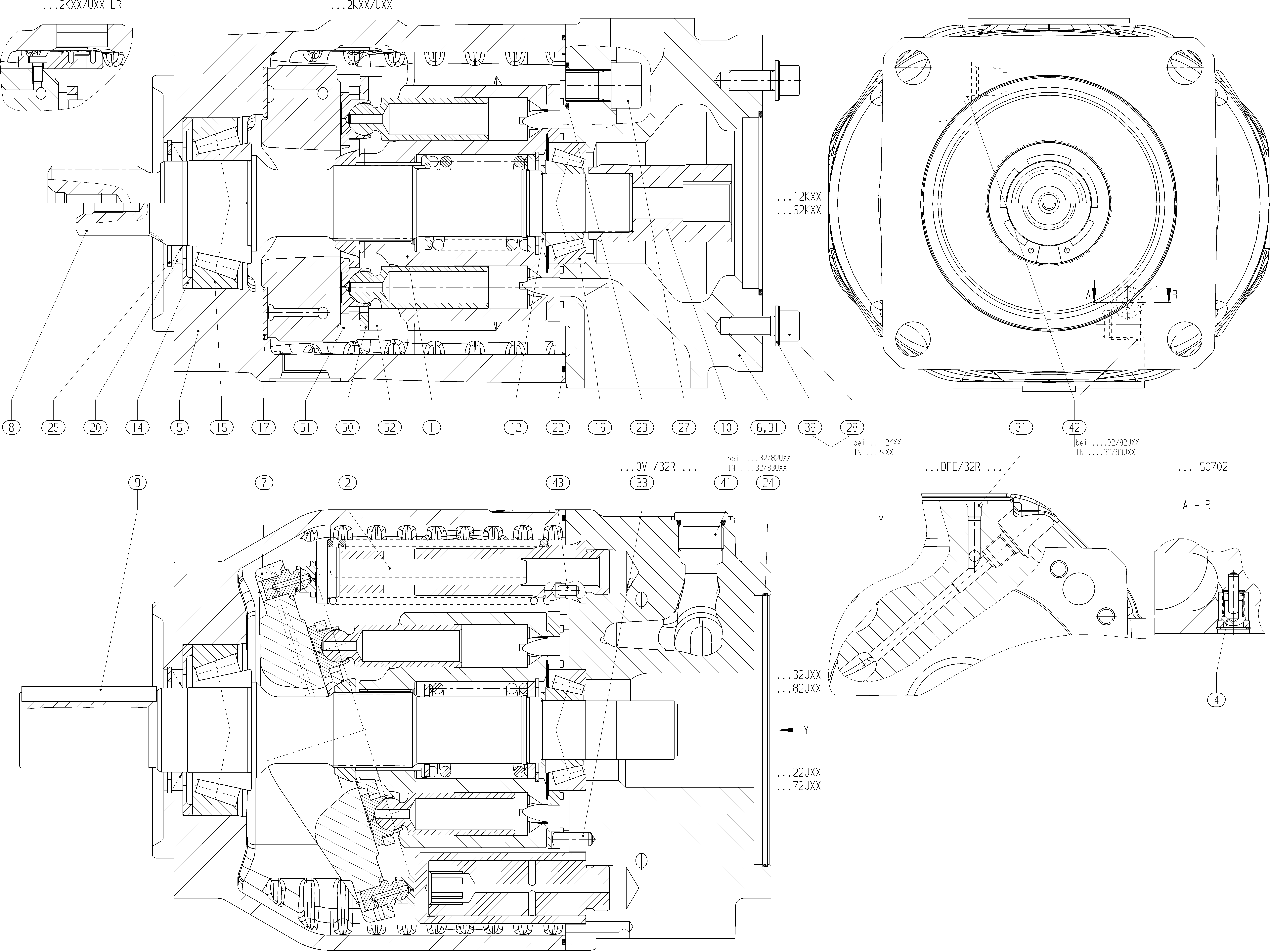G A10V O140 OV /32R-VSD62K17 LR — Drawing