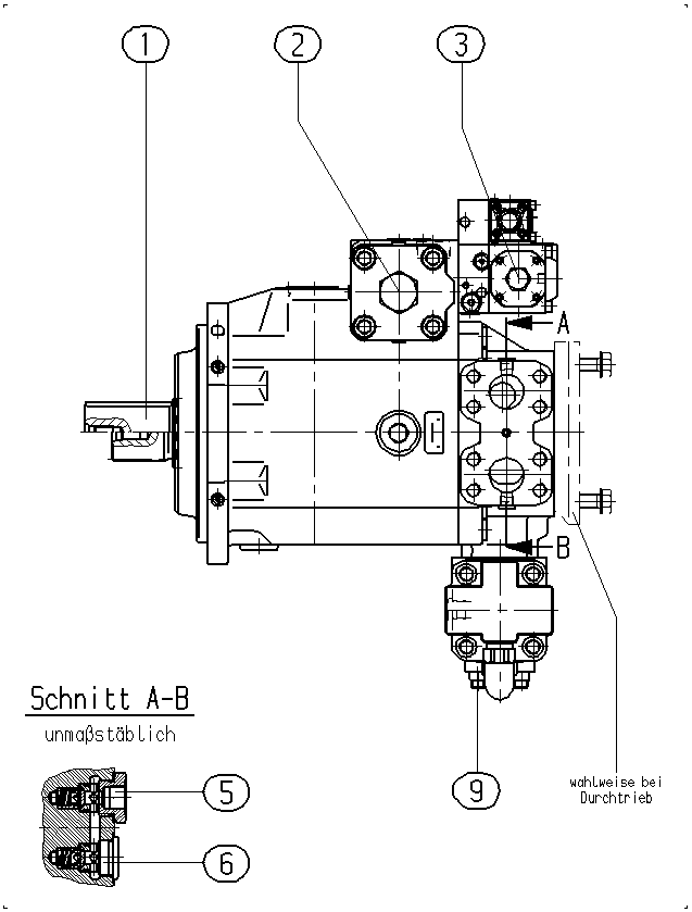 P A4VSG 500 HD3D /30R-VPH10KB69N-SO817 — Drawing