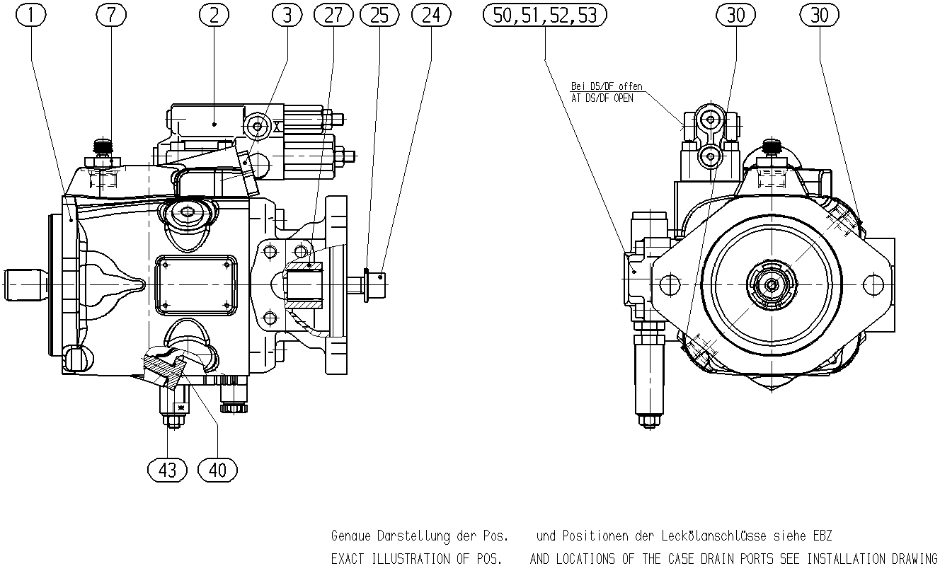 AXIAL-PISTON PUMP — Drawing