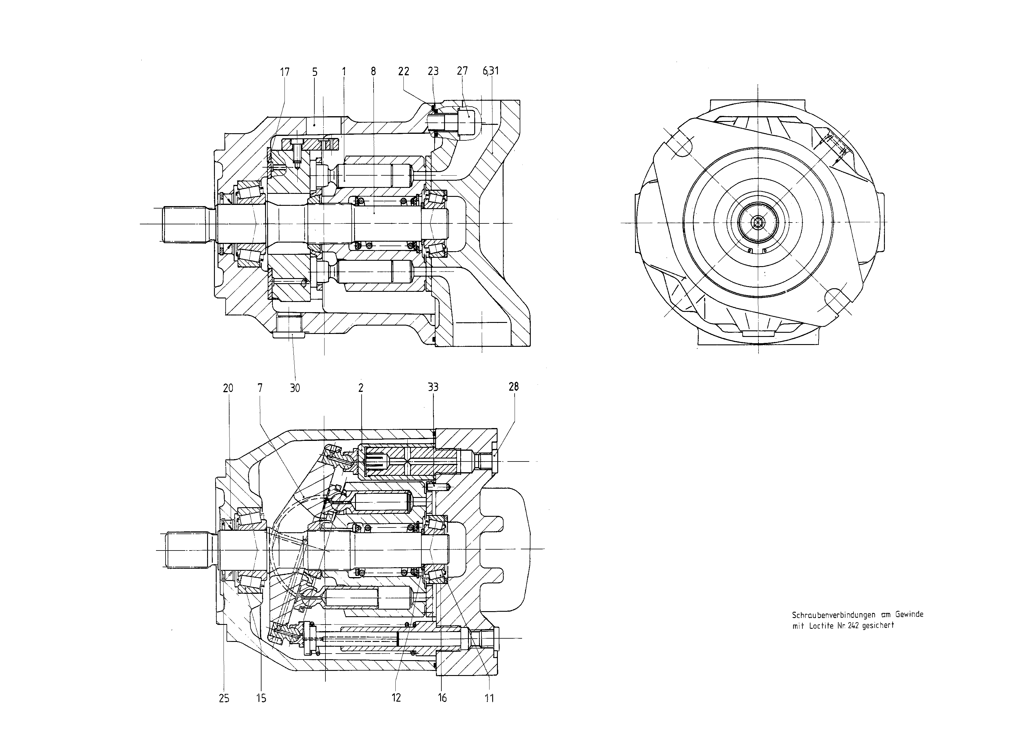 G A10V O 71 OV /30L-PSC12N00 LR -SO 62 — Drawing