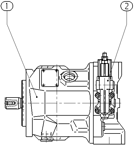 A A10V O 45 DRG /31R-VSC62N00 — Drawing