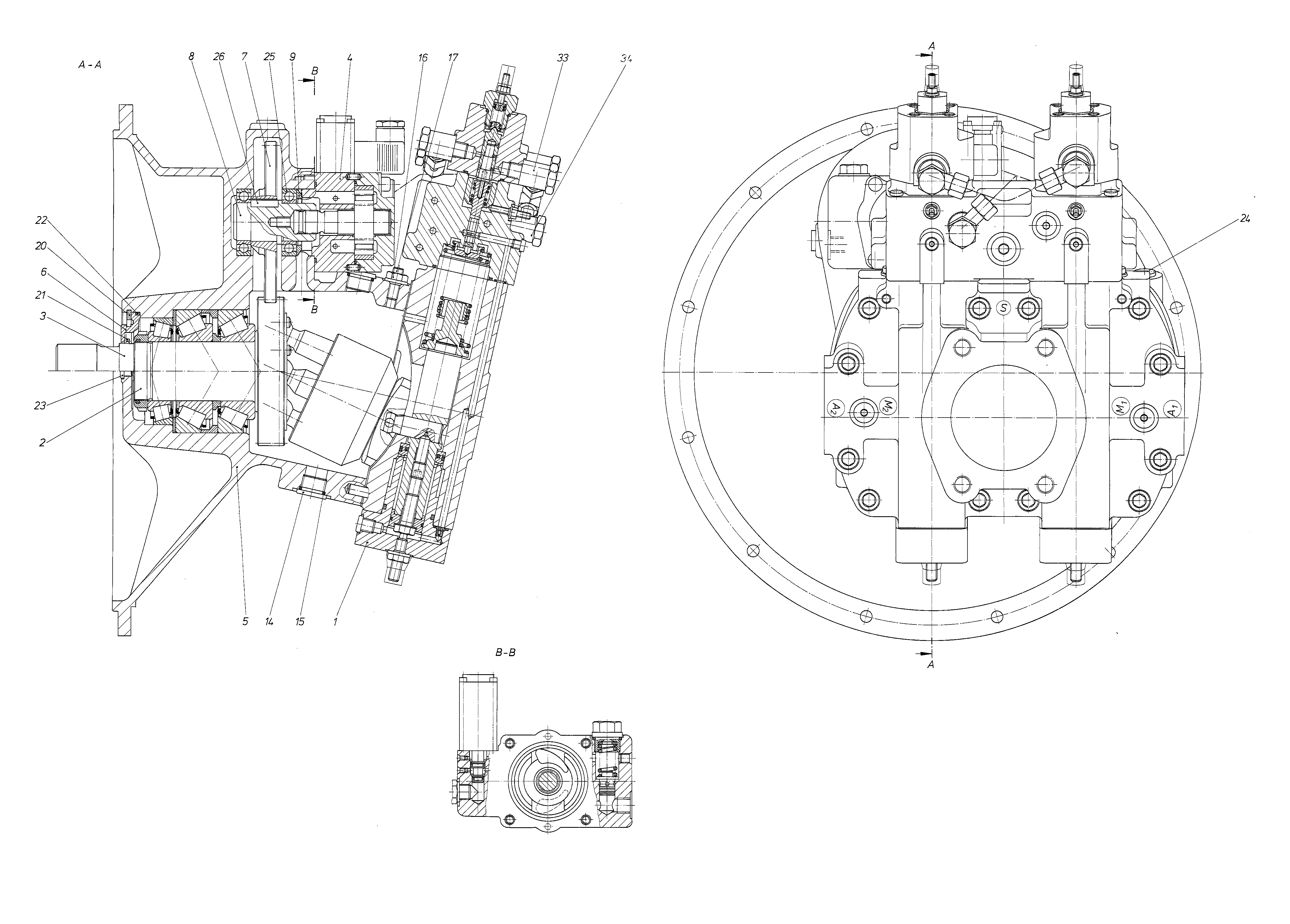 A8VO107LA1KH1/60R1-NZG05F00 — Drawing