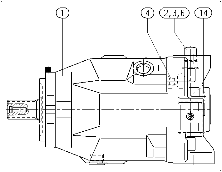 AH A10V O140 DFR1/31L-VWC94N00 -S1080 — Drawing