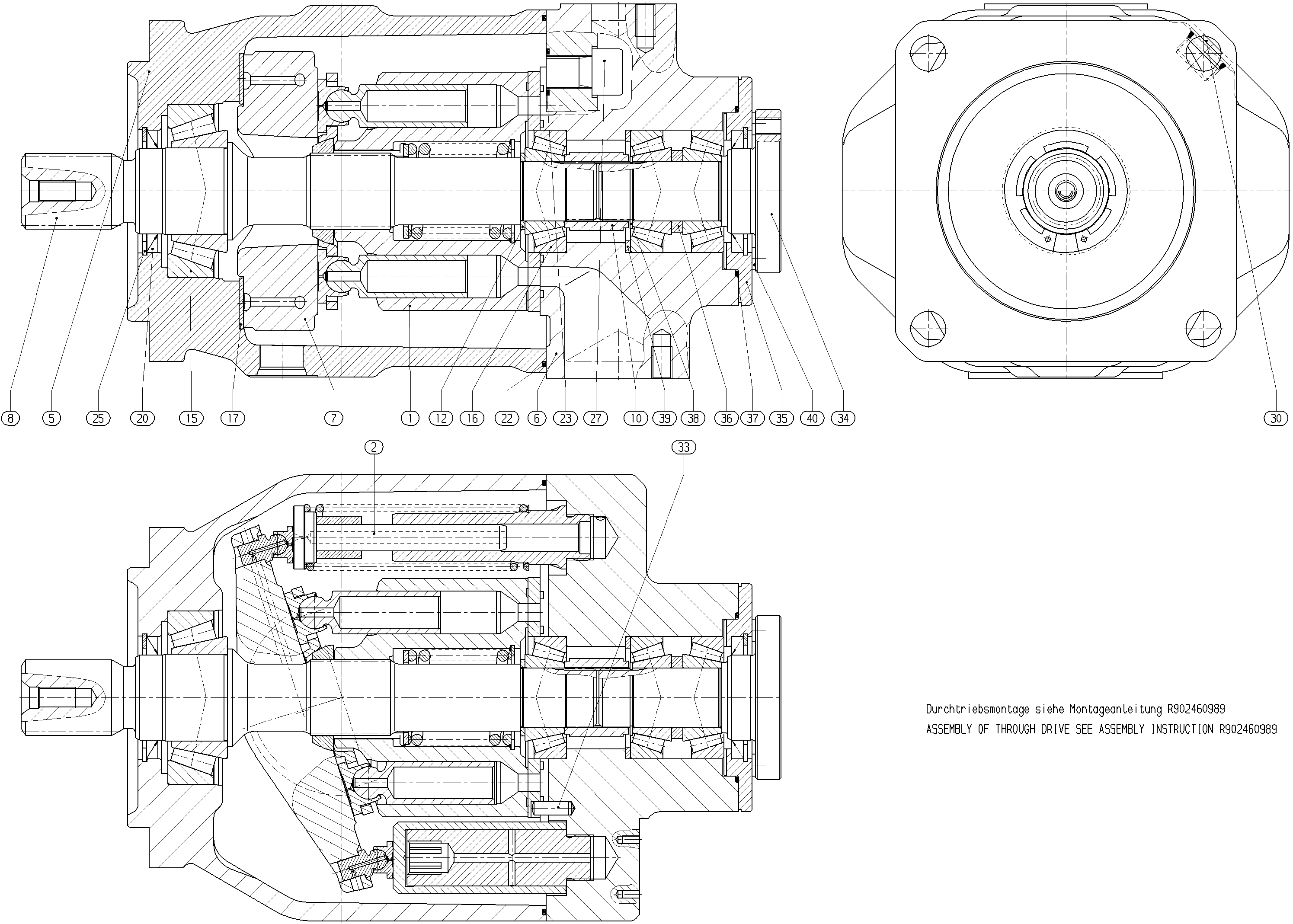 GH A10V O140 OV /31R-VSD12K00 -S1540 — Drawing