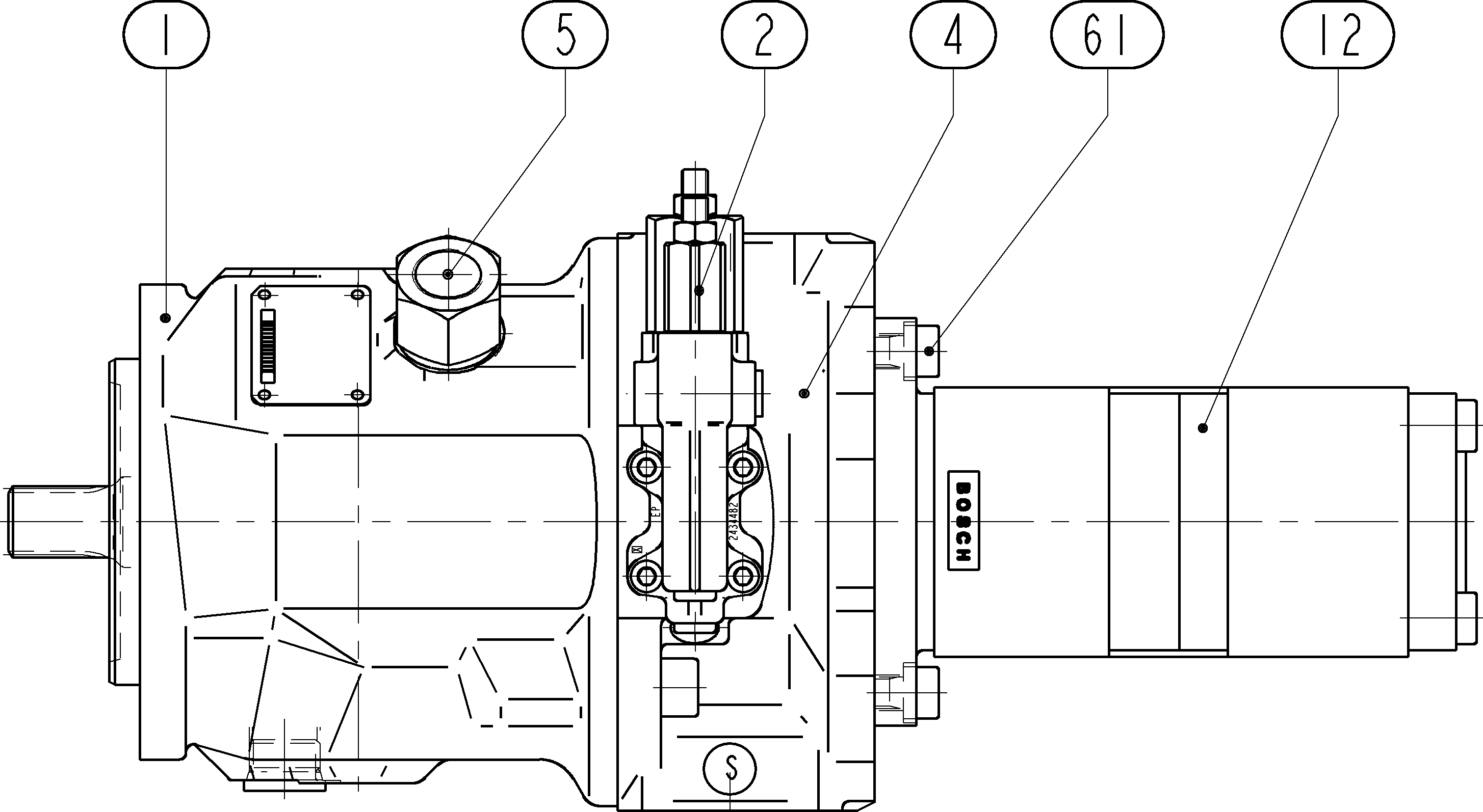 A A10V O 45 DFR1/31R-VWC12G66 — Drawing