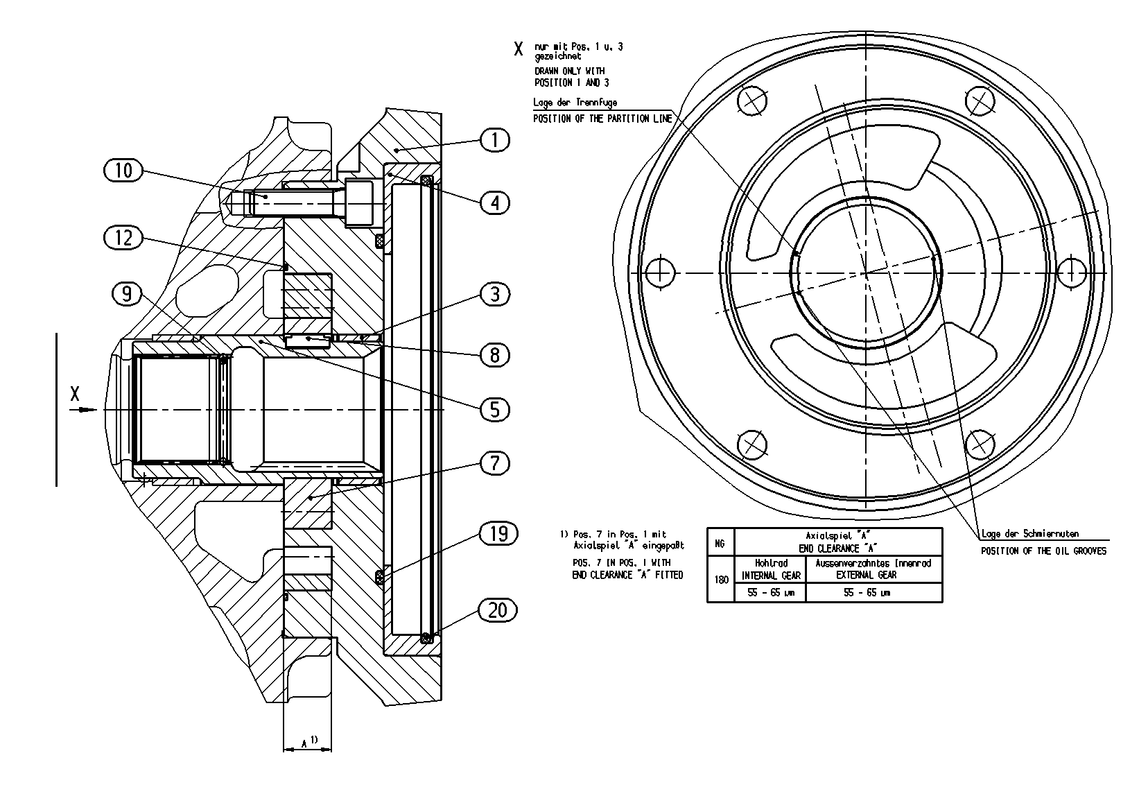 INTERNAL GEAR PUMP — Drawing