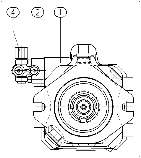 A A10V O 60 DFR1/52R-VUC12N00 -S1583 — Drawing