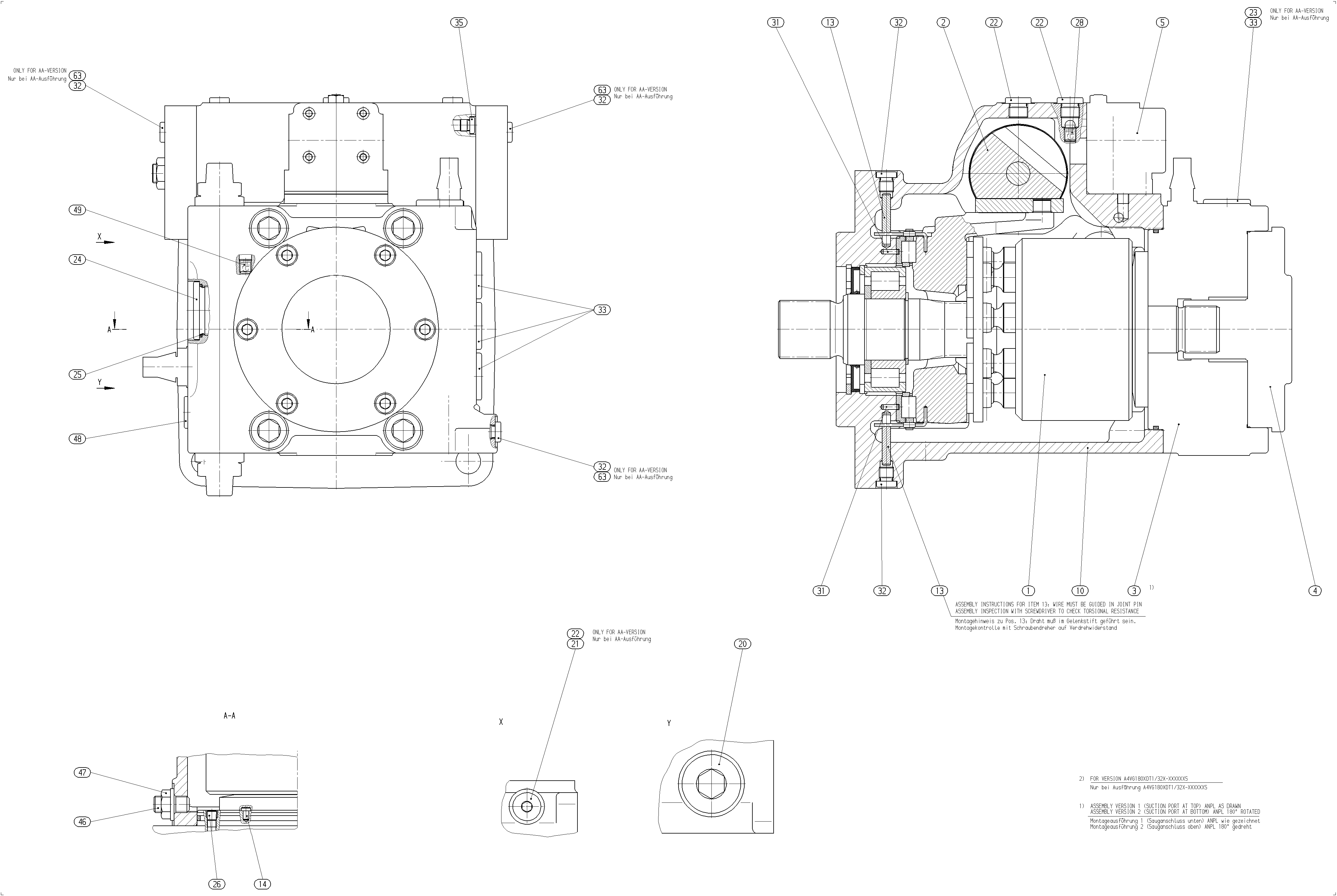 AXIAL-PISTON PUMP — Drawing