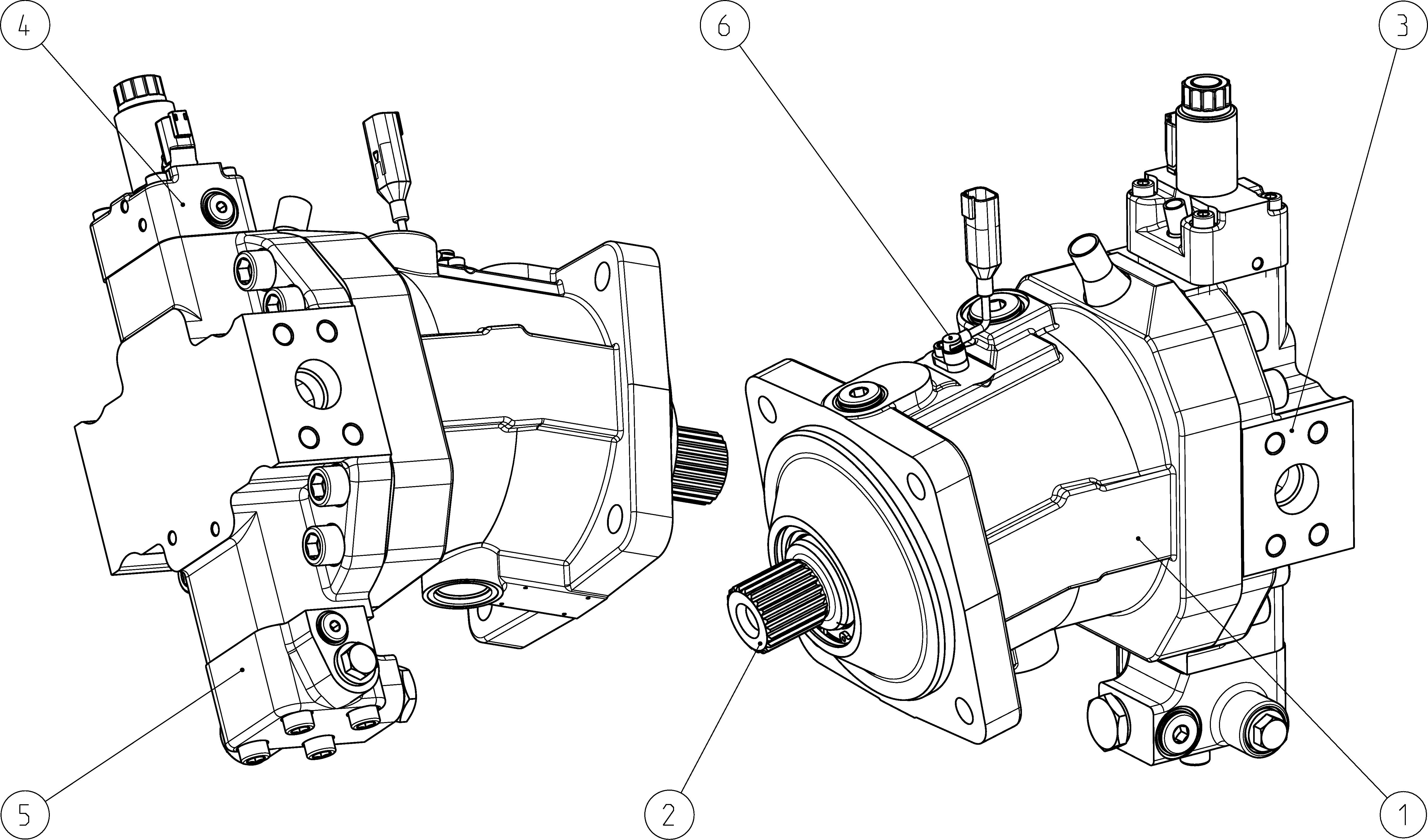 A6VM150EP600P000B/71MWV0R4A12JV-0 — Drawing