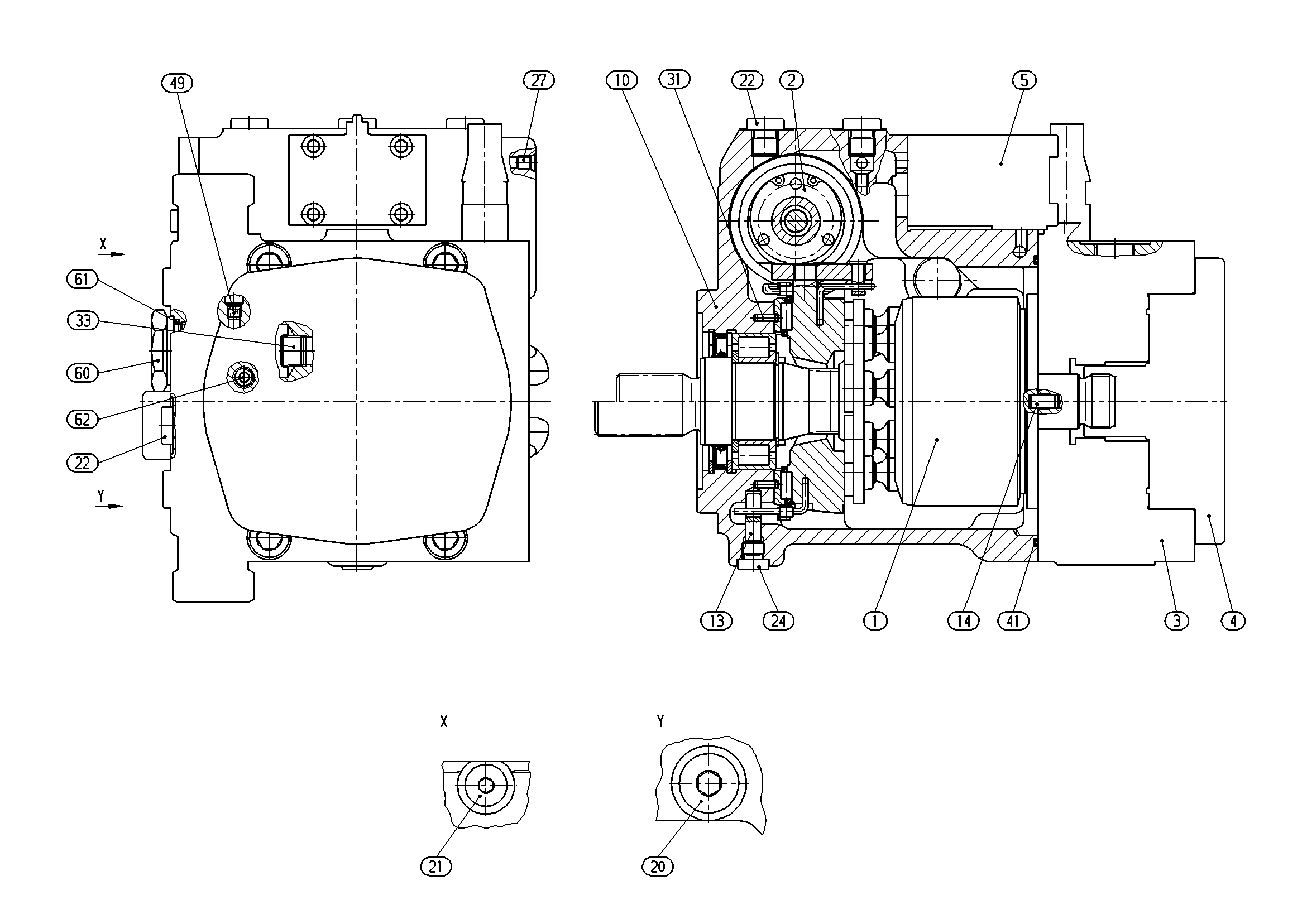 A10VG45EZ1DM1/10R-NSC10F003DH-S — Drawing