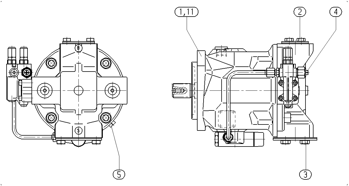 AL A10V O 71 DFLR/31R-PSC42N00 -S1335 — Drawing