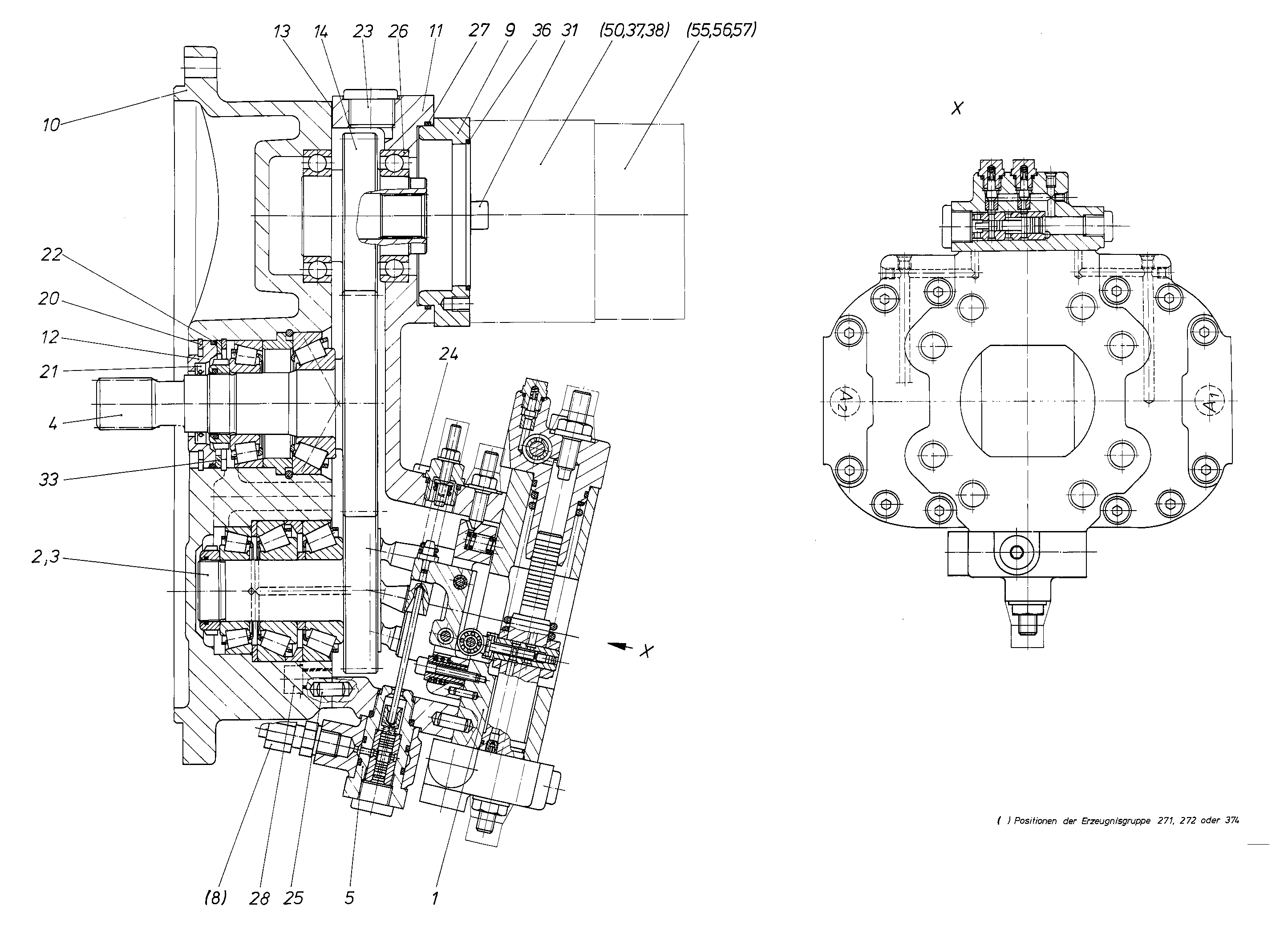 A8VO28SR3/60R3+A2FO16/61 — Drawing