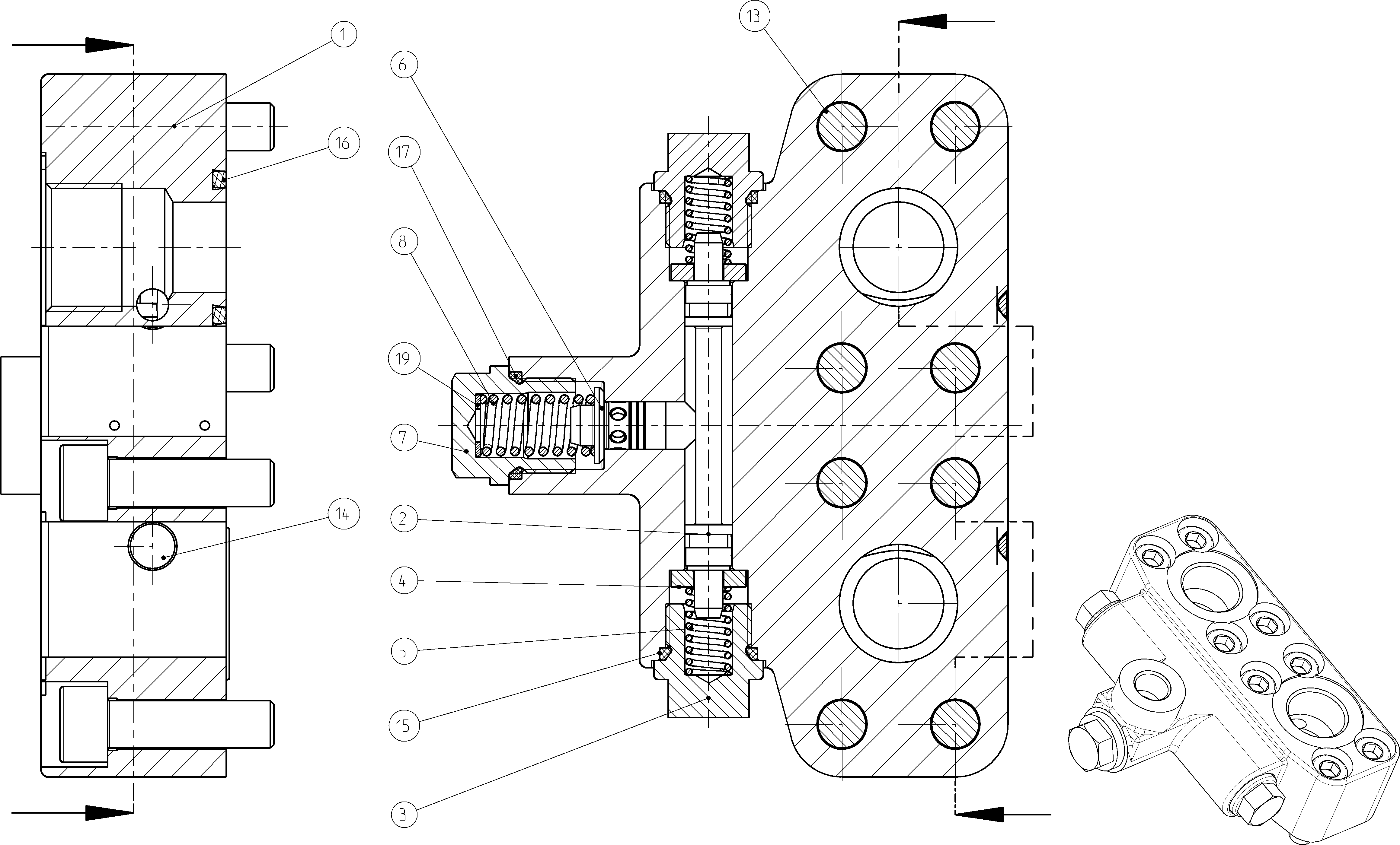 FLUSH/BOOST PRESSURE VALVE — Drawing