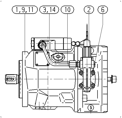 A A10V O 45 DFLR/31R-VSC62K01 -S2008 — Drawing