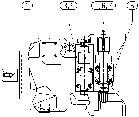 A A10V O 71 DR /31R-PSC92N00 -S1404 — Drawing