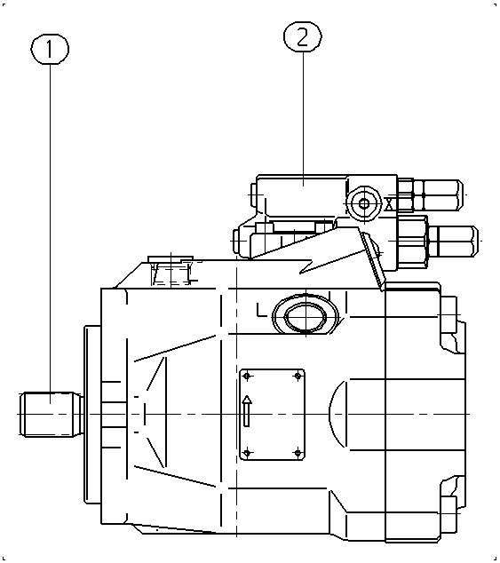 A A10V O 60 DFR1/52L-PUC11N00 -SO547 — Drawing