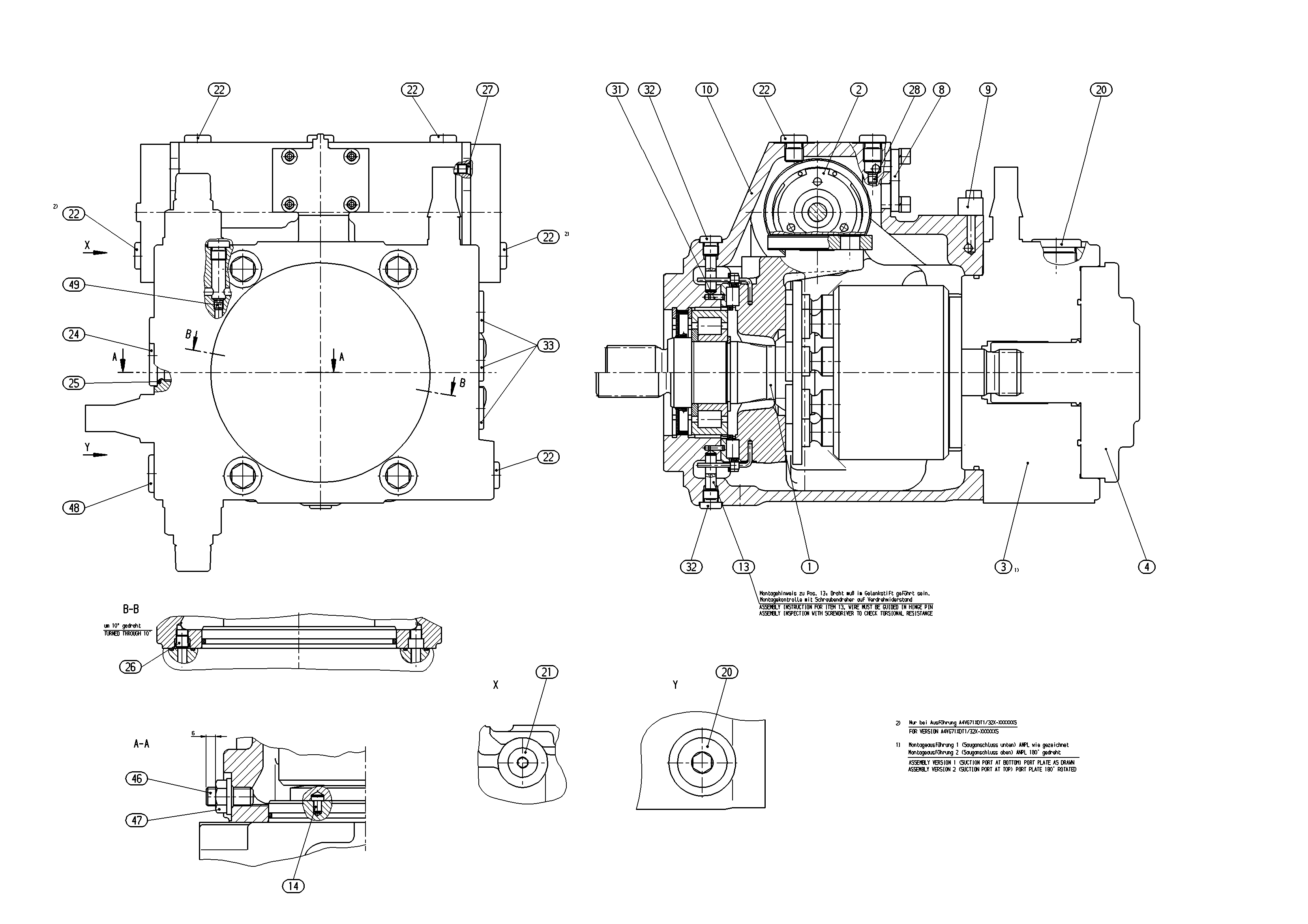 A4VG71NVDM1/32R-NZF02F071S — Drawing