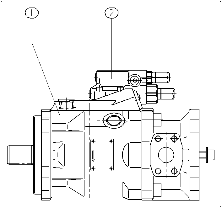 AA10VO60DFR1/52L-PSD12K04 — Drawing