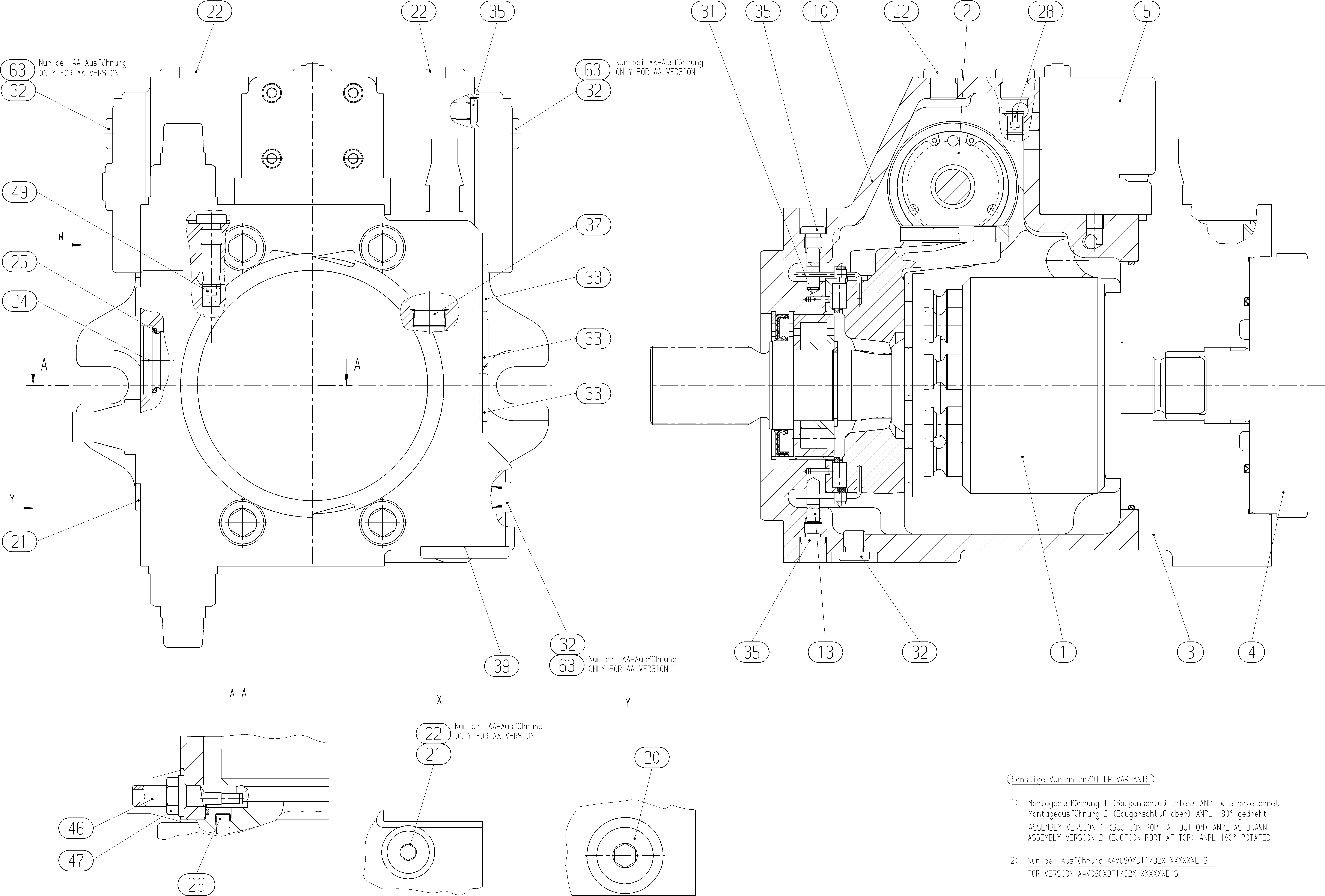 AXIAL-PISTON PUMP — Drawing