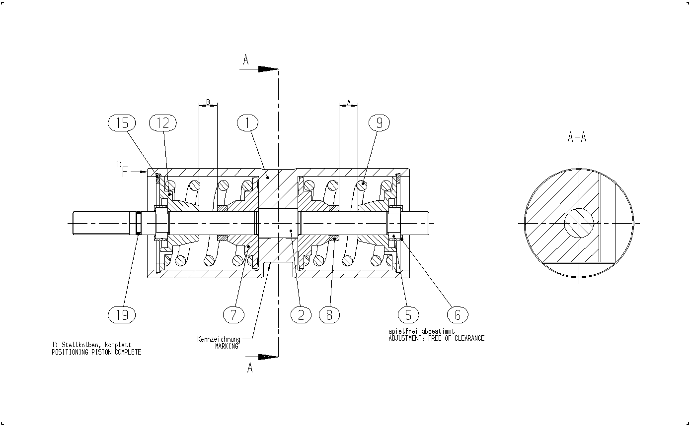 POSITIONING PISTON — Drawing