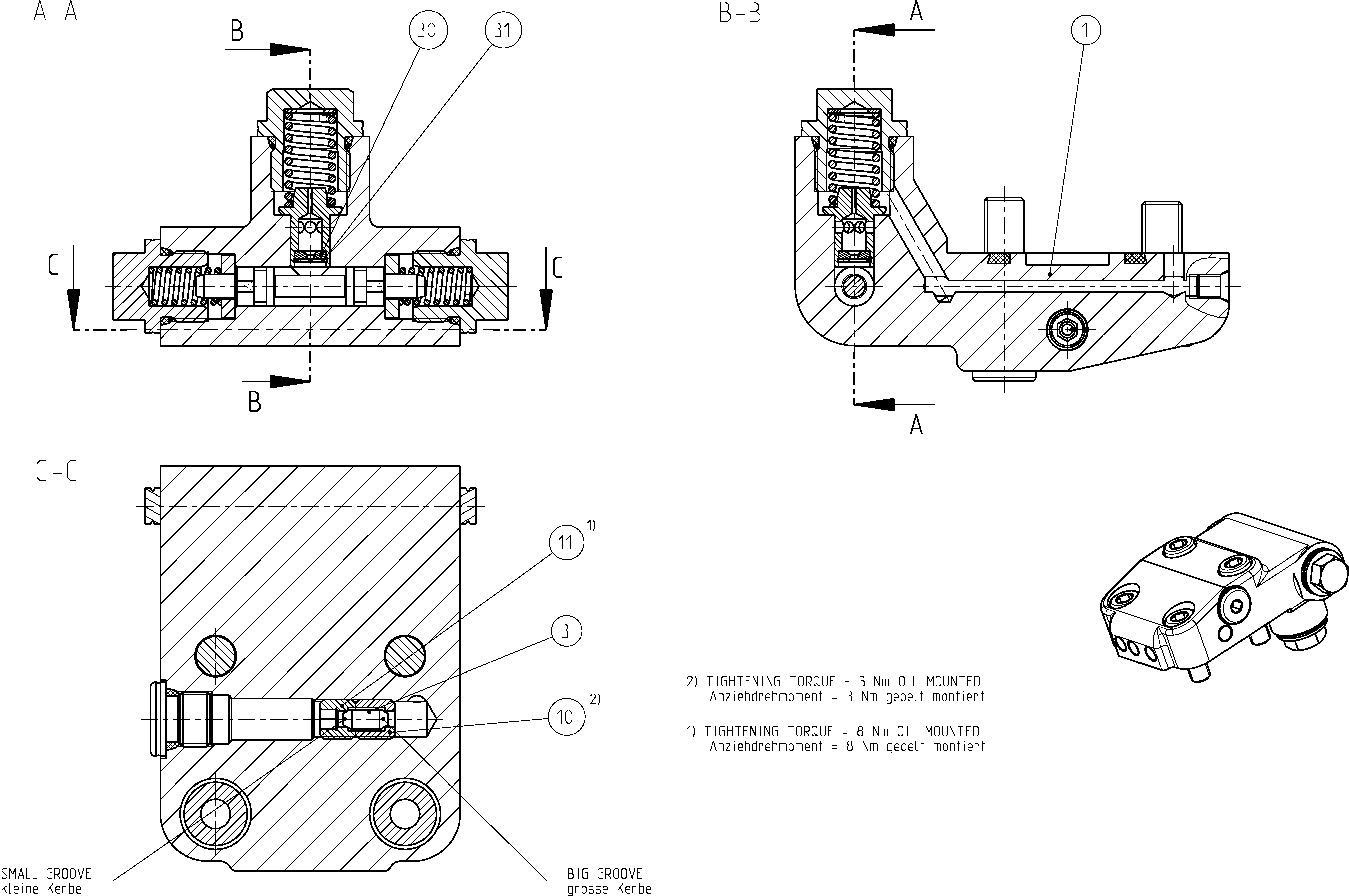 FLUSH/BOOST PRESSURE VALVE — Drawing