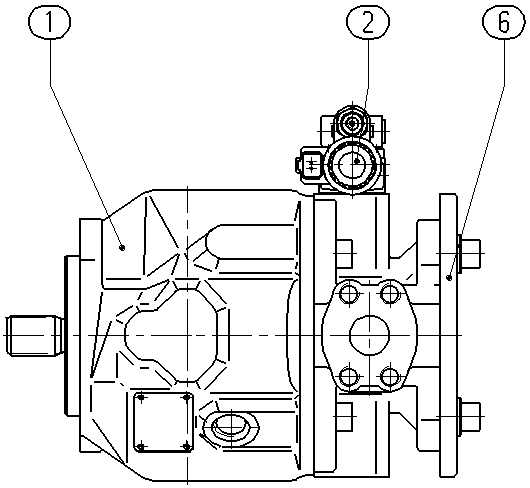 A A10V O 45 ED 72/31L-VSC62KC3P — Drawing