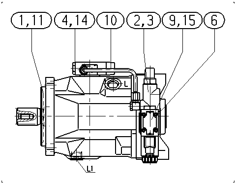 A A10V O140 DFLR/31R-PSD62N00 -S1100 — Drawing