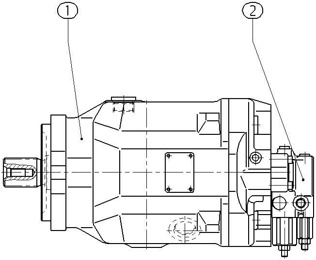 AH A10V O100 DFR1/31R-VSC43N00 -S2244 — Drawing