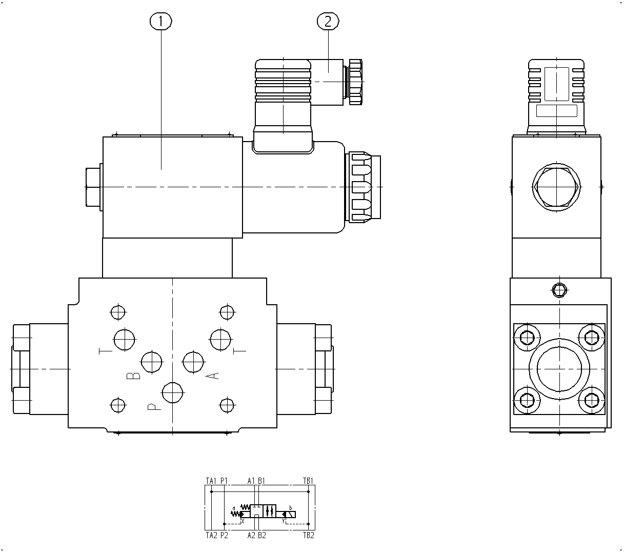 DIRECTIONAL SPOOL VALVE — Drawing