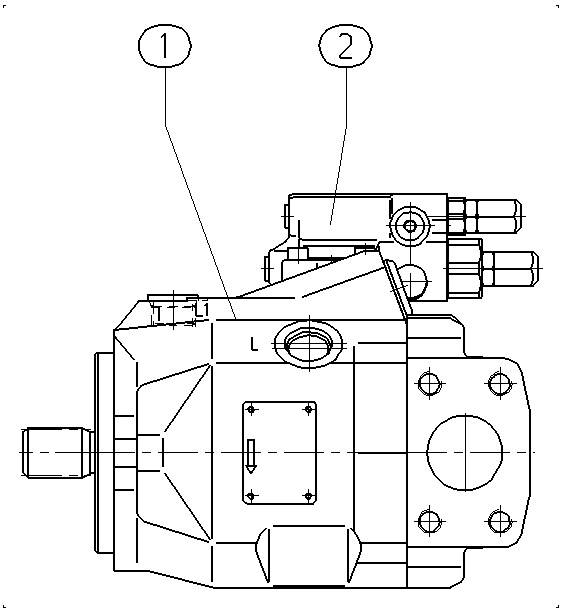 A A10V O 45 DRG /52R-PUC62N00 — Drawing