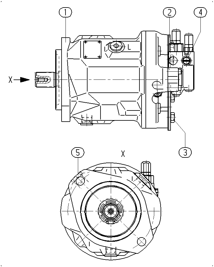 AL A10V O 45 DFR1/31R-VSC61N00 -S1504 — Drawing