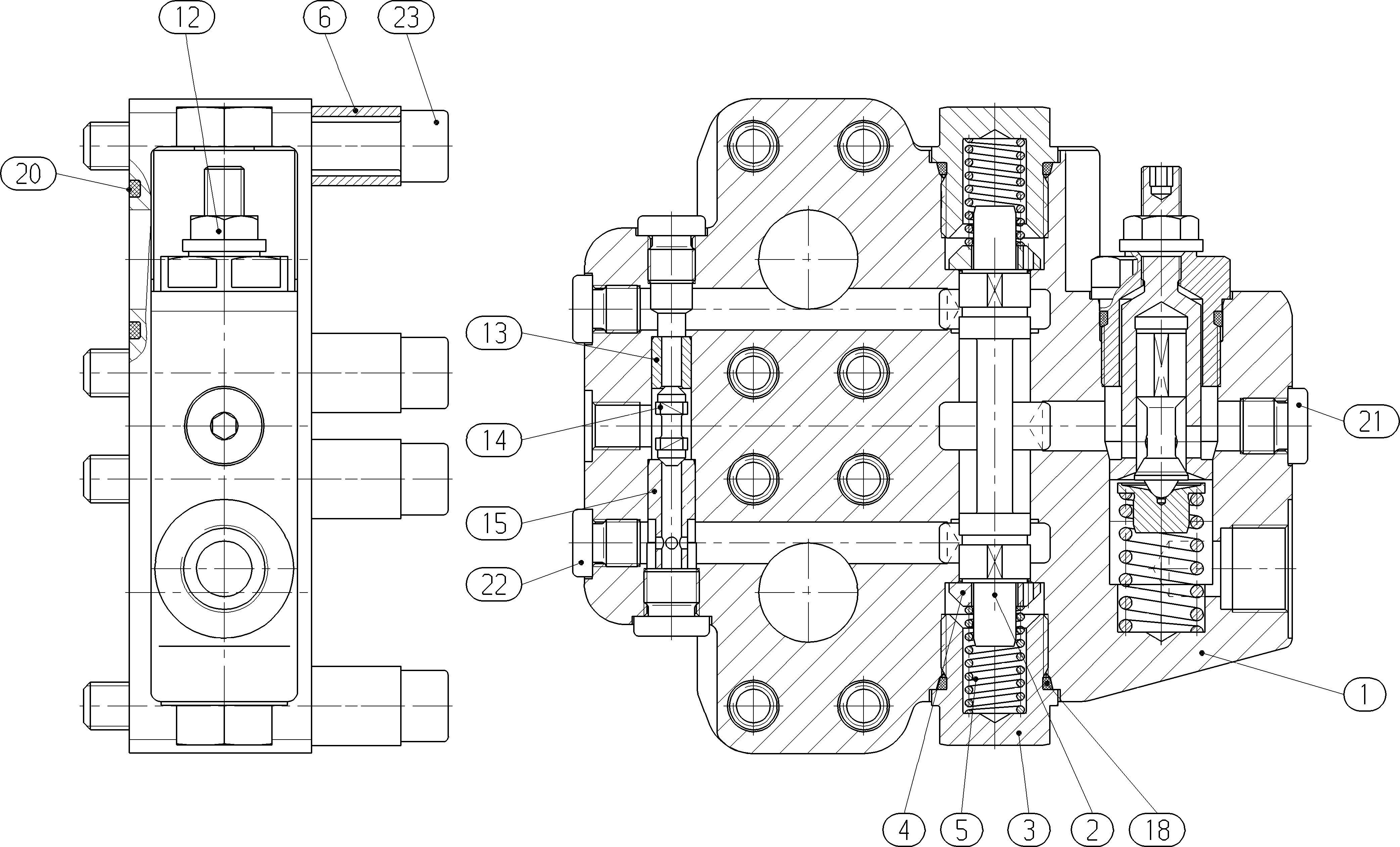FLUSH/BOOST PRESSURE VALVE — Drawing