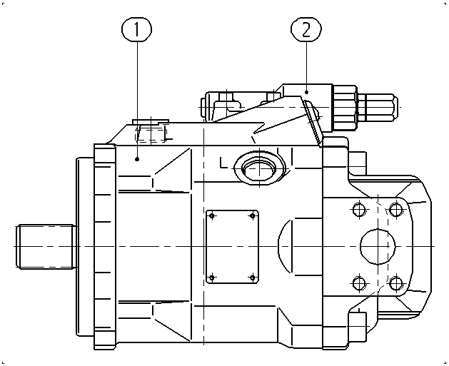 AA10VO60DR1/52L-PSD12N00-SO275 — Drawing