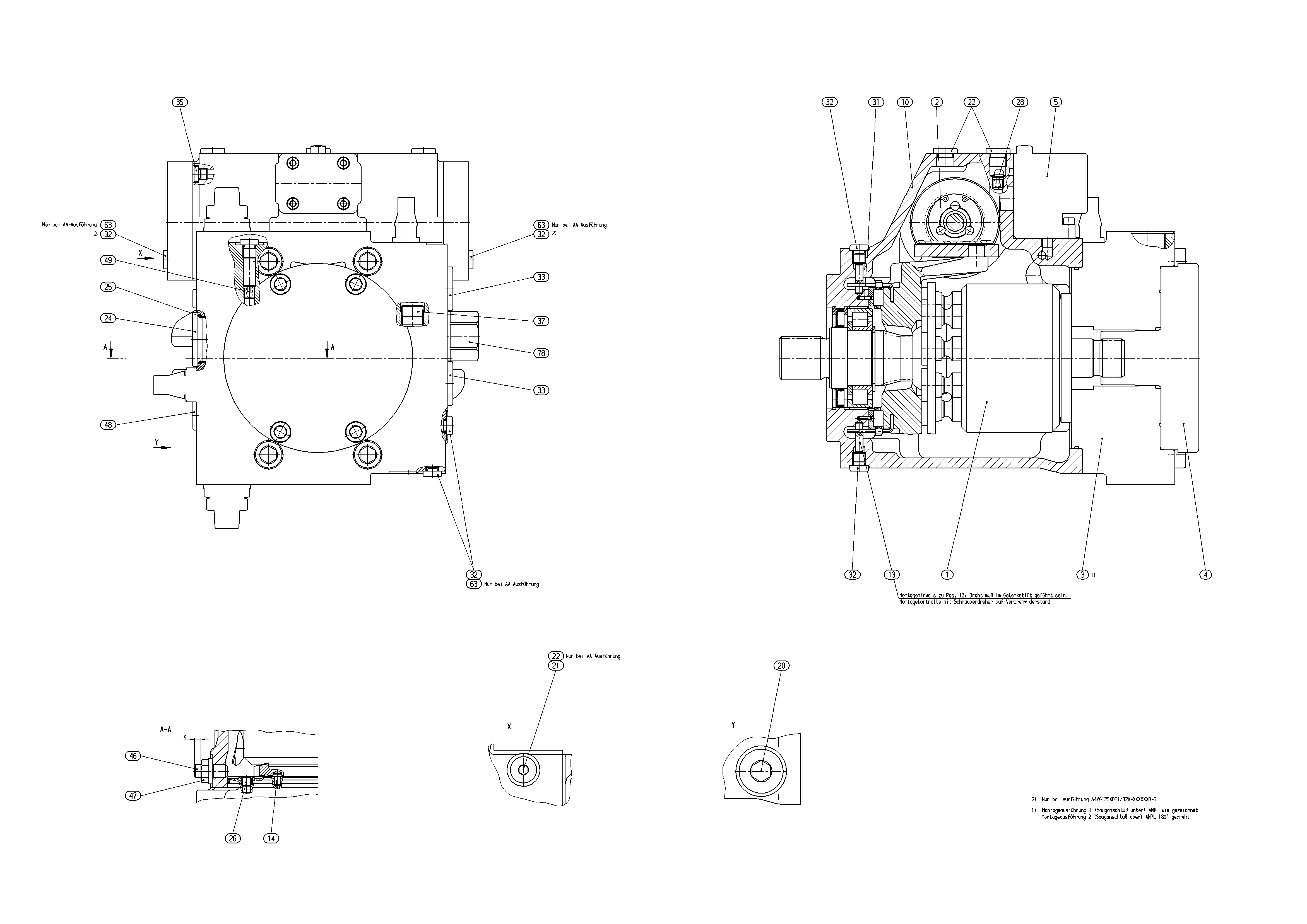 AA4VG125EP3D1/32R-NSF52F001DH — Drawing