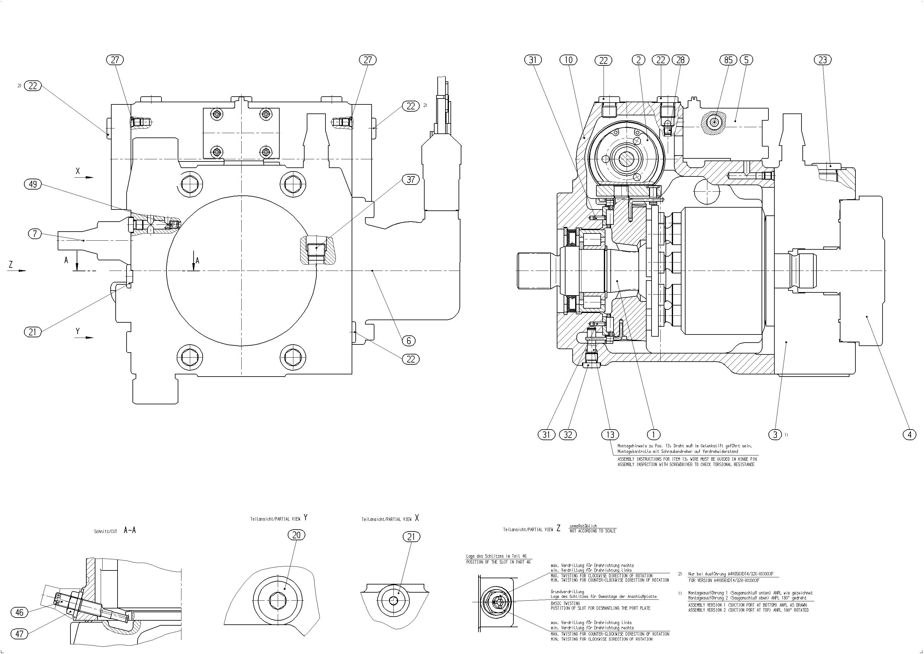 A4VG56EP3DM8/32R-NSC02F025BP — Drawing