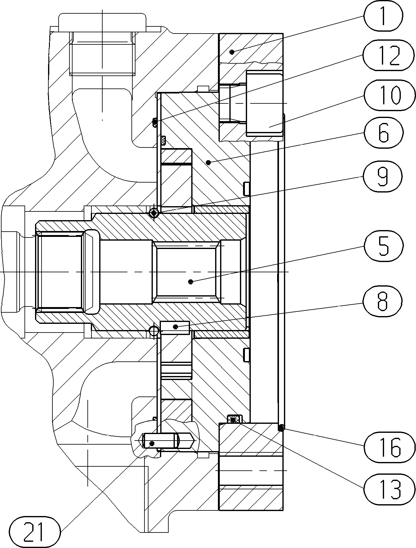 INTERNAL GEAR PUMP — Drawing