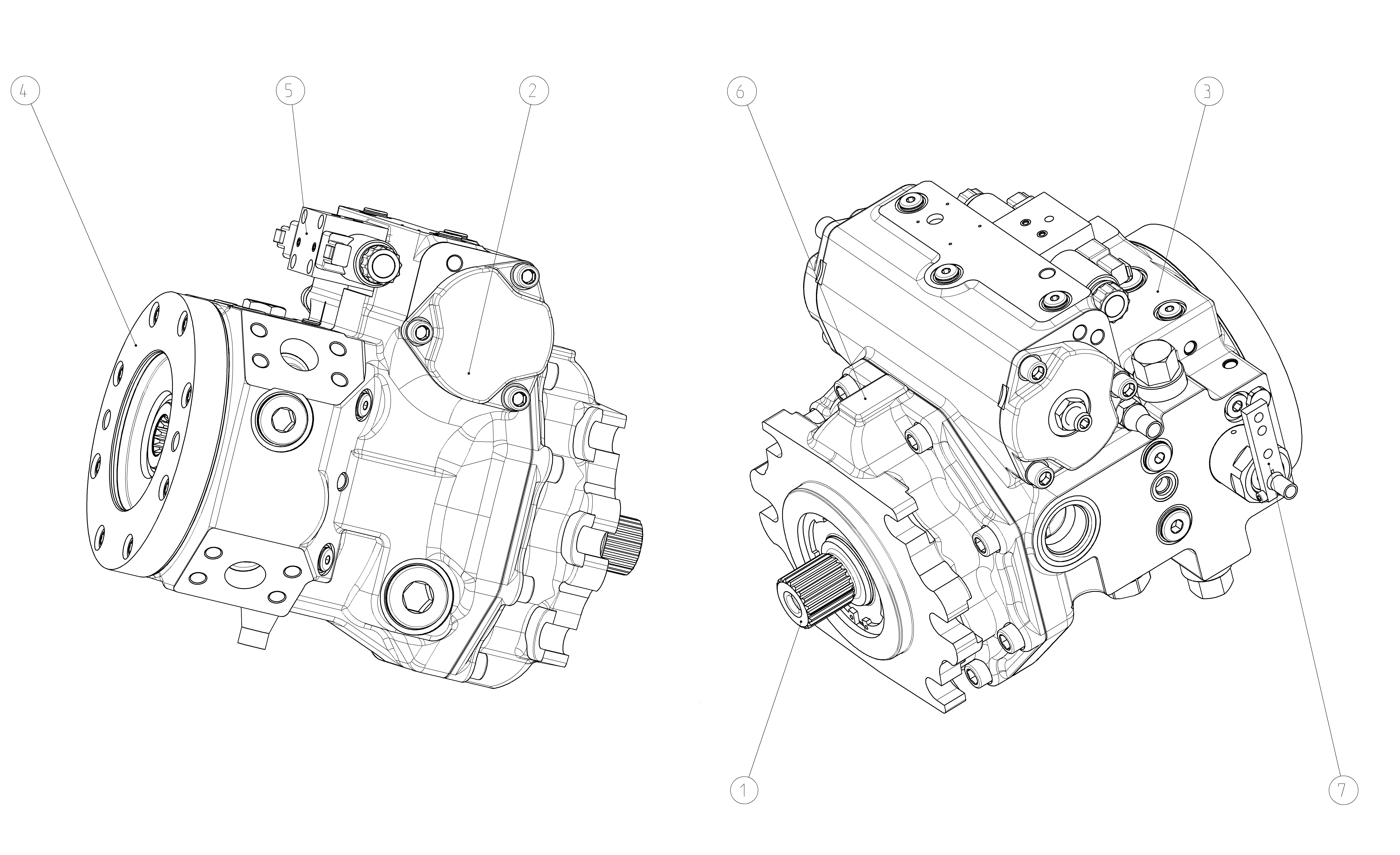 A4VG145DA1DP003/40MRND6A11FC2S7AS00-Y — Drawing