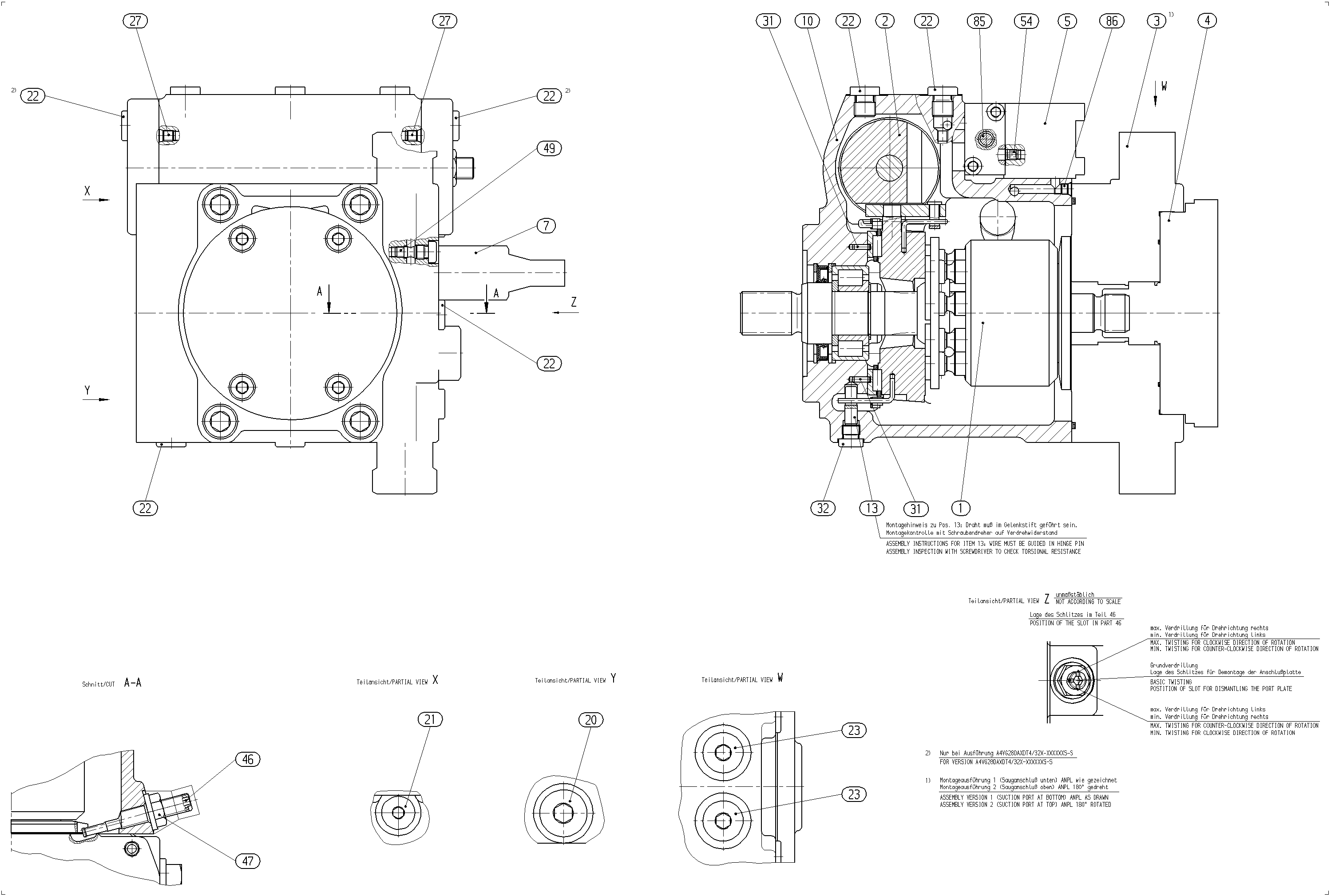 A4VG28DA1D8/32R-NSC10F025SH-S — Drawing