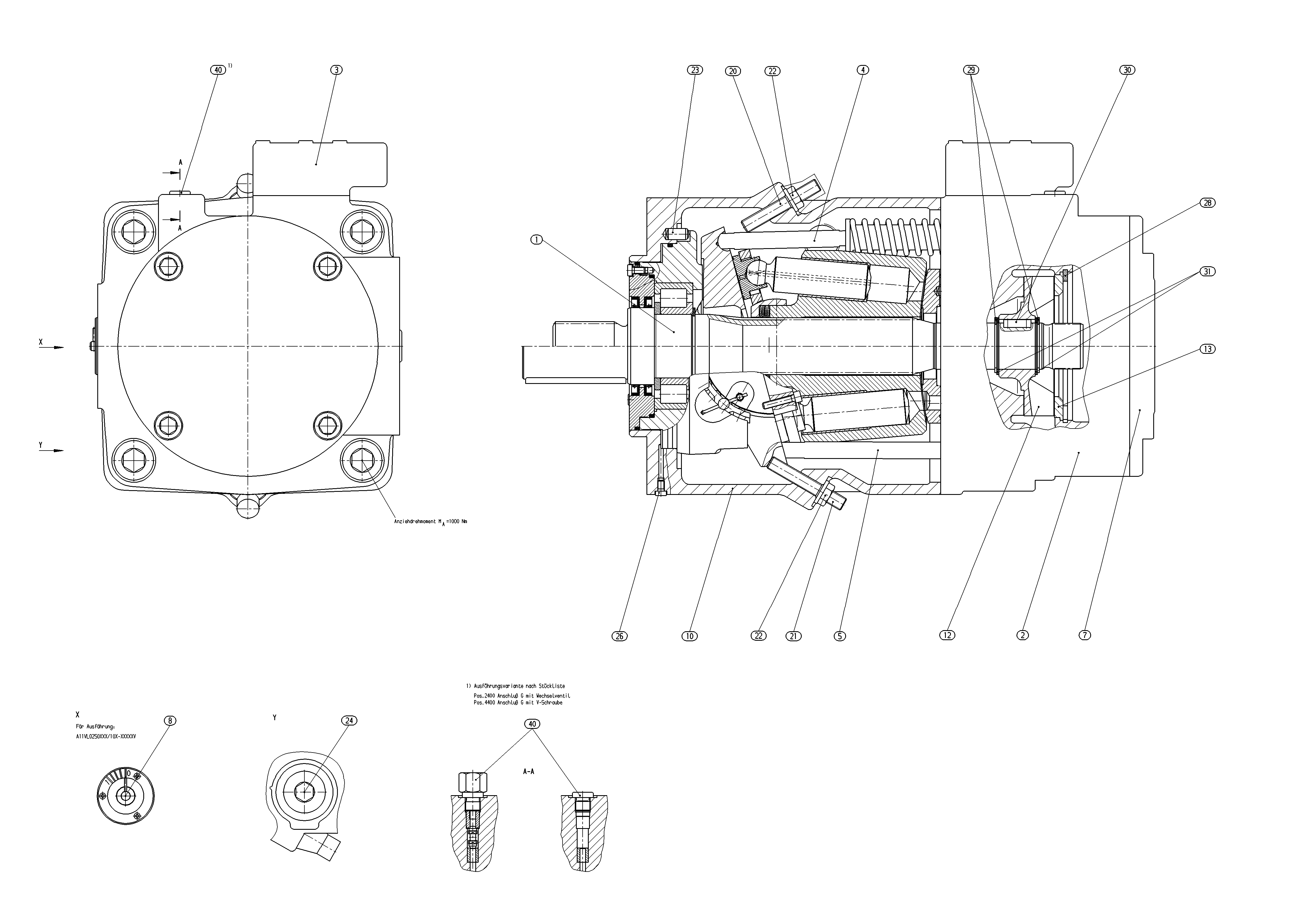 AA11VLO250LRS/10L-NXDXXK04-S — Drawing