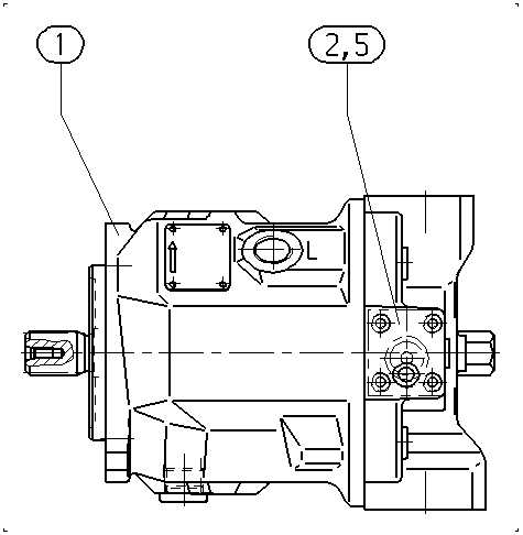 A A10VSO 45 DG /31L-PSA12N00 — Drawing