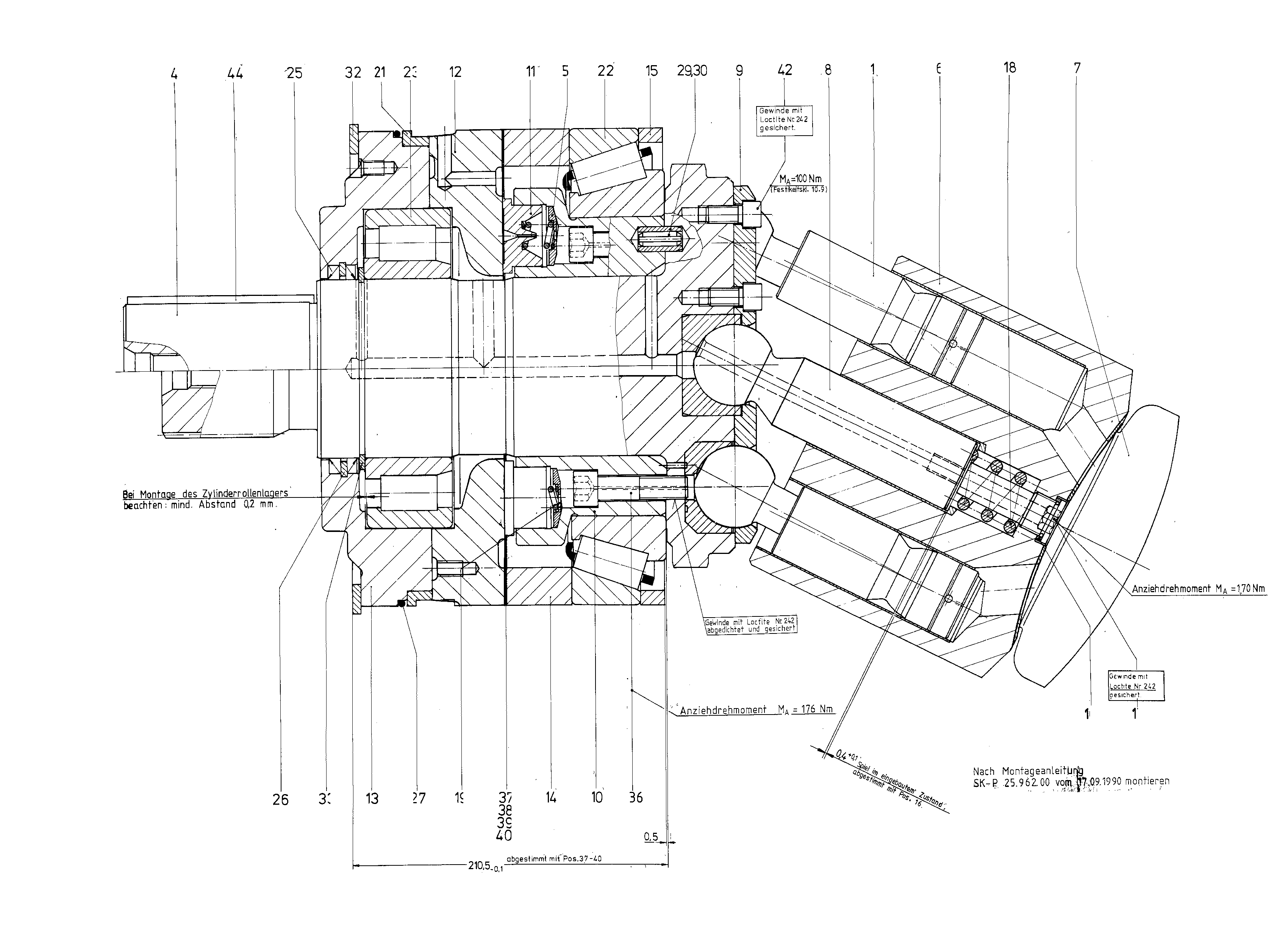 TW A7V-SL1000/L5ZX -SO-KOLB.+SCHW.ANZ. — Drawing