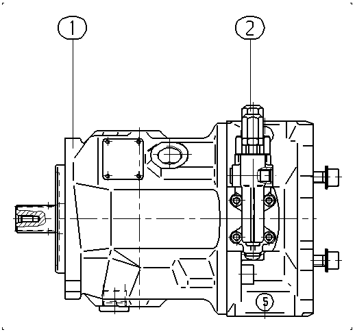 A A10VSO 45 DFR1/31R-PRA12KB2 -S1893 — Drawing