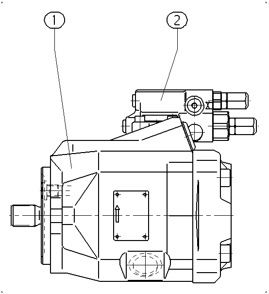 A A10V O 45 DFR /52L-VUC11N00 -SO746 — Drawing